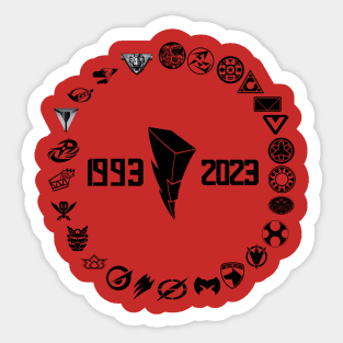 30 Morphin Years Sticker